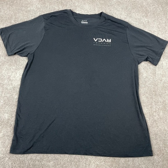 RVCA Other - Rvca Sport T Shirt Mens 2XL Black Va Logo Graphic Print Crew Neck Regular Fit